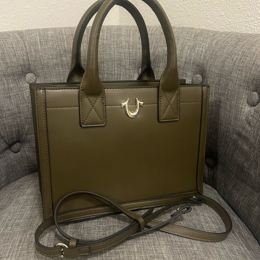True Religion Olive Satchel Bag